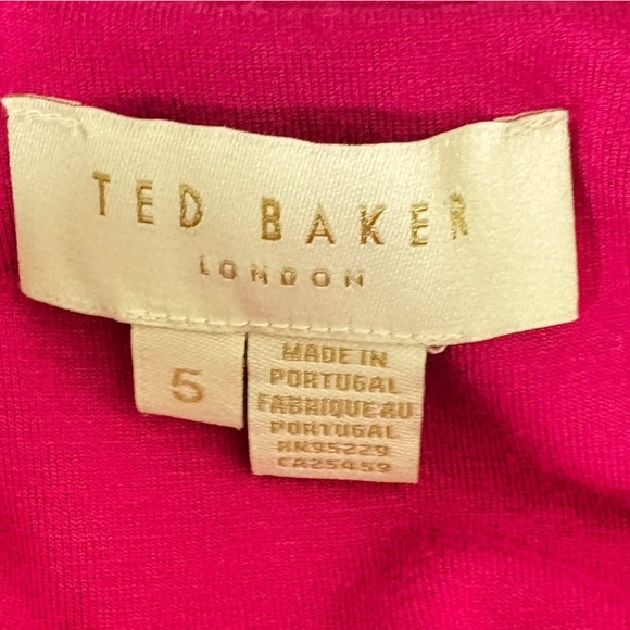 TED BAKER norabel pink tiered jersey maxi sundress 5 M 12 - Picture 7 of 12